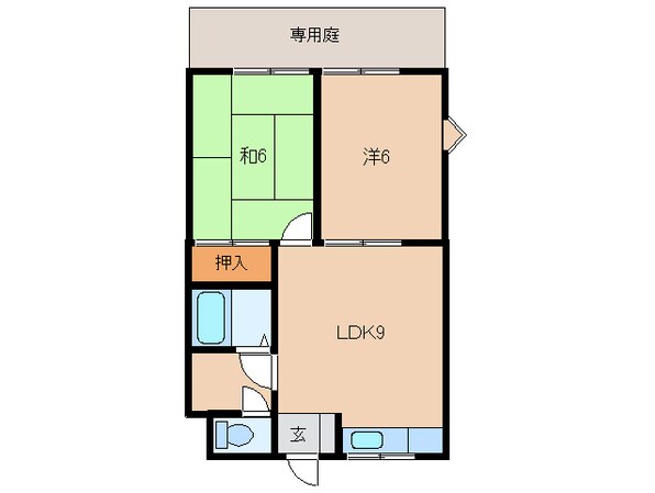 グリーンフル中西の物件間取画像